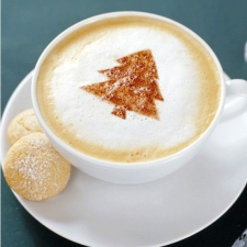 Cappuccino és kávé díszítő sablonok (16db) ajándéktárgy