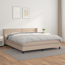 cappuccino színű műbőr rugós ágy matraccal 180 x 200 cm ágy és ágykellék