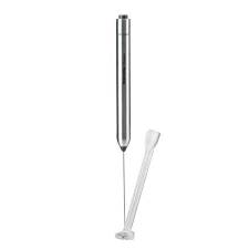 . Cappuccino tejhabosító, inox, elemes, 23cm tejhabosító