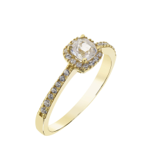  Capri Endless Love Fehér Zafír 14kt 0.50ct Eljegyzési gyűrű gyűrű