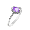  Capri Grotta Purple Ametiszt és Gyémánt 14kt 0.44ct gyűrű