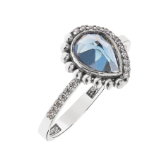  Capri San Francisco Topáz 14kt 1.33ct Eljegyzési gyűrű gyűrű