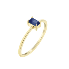  Capri Simple Baguette Zafír 14kt 0.27ct Eljegyzési gyűrű gyűrű