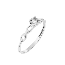 Capri Simple Elegance Akvamarin 14kt 0.33ct eljegyzési gyűrű gyűrű
