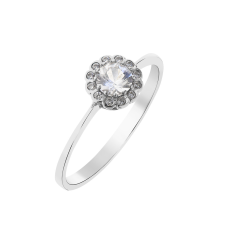  Capri Soho Fehér Zafír 14kt 0.29ct Eljegyzési gyűrű gyűrű