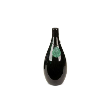 Capri üveg váza Fekete/zöld 15x15x38 cm dekoráció
