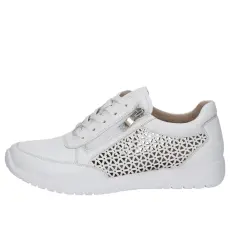 Caprice 23550 42102 divatos lyukacsos női fűzős bőr sneaker