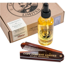Captain Fawcett Gift Set Private Stock Beard Oil & Brush 50 ml kozmetikai ajándékcsomag
