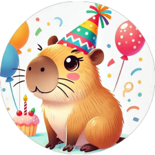  Capybara témájú (kapibara) tortaostya,ostyalap sütés és főzés