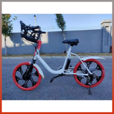 Carbon Elektromos városi kerékpár kosárral BS0249 city kerékpár