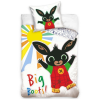 Carbotex  Ágyneműhuzat - Bing nyuszi és szivárványos napocska, 140×200 + 70×90 cm (01215-BINGSLUNICA)
