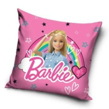 Carbotex Barbie: Szivárványos párnahuzat, poliészter - 40 x 40 cm lakástextília