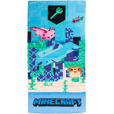 Carbotex Minecraft Trident fürdőlepedő, strand törölköző 70x140cm lakástextília