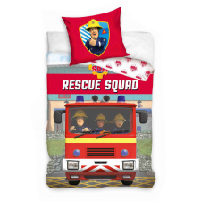 Carbotex Sam a tűzoltó Rescue Squad ágyneműhuzat 140×200cm, 70x90 cm lakástextília