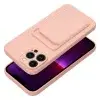  CARD kártyatartós tok iPhone 16 Plus - rózsaszín