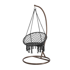  Cardenas függőfotel állvánnyal fekete-barna kerti bútor