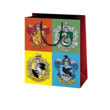 Cardex Harry Potter Roxforti házak közepes méretű ajándéktáska 18x23x10cm-es ajándéktasak