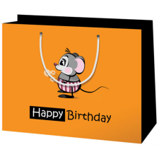Cardex Közepes méretű "Happy Birthday" egeres ajándéktáska 18x23x10cm ajándéktasak