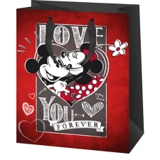 Cardex Mickey és Minnie egér mintás méretű exkluzív ajándéktáska 18x10x23cm ajándéktasak