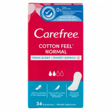 Carefree Cotton Feel tisztasági betét friss illattal 34 db intimhigiénia nőknek
