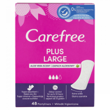 Carefree Plus Large tisztasági betét aloe vera illattal 48 db intimhigiénia nőknek