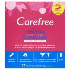 Carefree tisztasági betét 56 db Cotton Flexiform intim higiénia