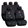 CARGUARD Autós üléshuzat szett - pillangós / fekete - 9 db-os - HSA009 (Autós üléshuzat szett)