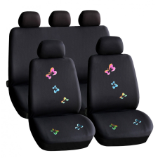 CARGUARD HSA009 9db-os autós üléshuzat szett - pillangós-fekete (55672BF) ülésbetét, üléshuzat