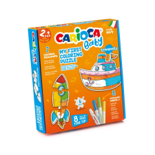 Carioca Baby - Színezhető kirakó - járművek kreatív és készségfejlesztő