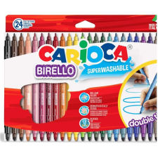Carioca Birello kétvégű, 24 darab filctoll, marker