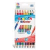 Carioca - Kétvégű háromszögletű színes ceruza 12 db-os