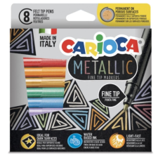 Carioca Metallic 8 db-os színes filctoll szett – Carioca filctoll, marker