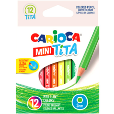 Carioca : Mini Tita törésálló színes ceruza szett 12db-os színes ceruza