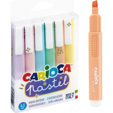 Carioca Pasztell színű kihúzó filc 6 db-os szett 4,5mm - Carioca (346048) filctoll, marker