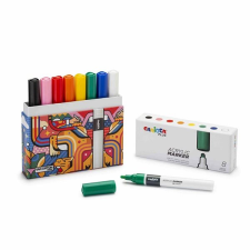 Carioca Plus akrilfestékek 8 darabos ajándékcsomagban filctoll, marker