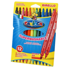 Carioca Színes filctoll szett kétféle fejjel 12 db-os - Carioca filctoll, marker