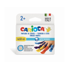 Carioca - ujjfestékek 4x50 ml kreatív és készségfejlesztő