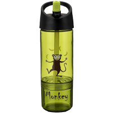 Carl Oscar Water Bottle 2in1 Gyerek vizespalack, lime babaétkészlet
