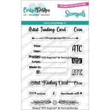 CarlijnDesign ATC English Szilikonbélyegző A7 Clear Stamps (1 db) bélyegző