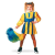 Carneval Cheerleader ruha sárga/kék (128-as méret) - CARNEVAL 11237