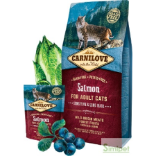 Carnilove CARNILOVE CAT ADULT SALMON SENSITIVE &amp; LONG HAIR- LAZAC HÚSSAL 6KG macskaeledel