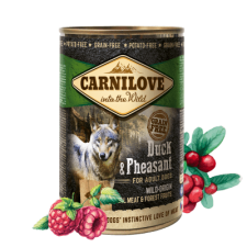 Carnilove Carnilove Wild Meat Kacsa és Fácán 6x 400 g kutyaeledel