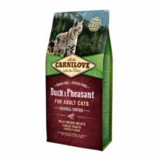 Carnilove Cat Adult Duck & Pheasant Hairball Control - Kacsa és Fácán Hússal 6kg macskaeledel