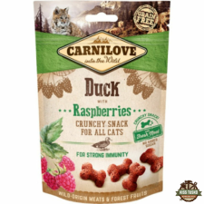 Carnilove Cat Crunchy Snack Duck & Raspberries- Kacsa Hússal és Málnával 50g jutalomfalat macskáknak