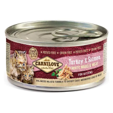 Carnilove Cat Kitten Turkey &amp; Salmon - Konzerv pulyka- és lazachússal 100g macskaeledel