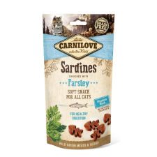 Carnilove Cat Soft Snack Sardines &amp; Parsley (szardínia-petrezselyem) 50 g jutalomfalat macskáknak