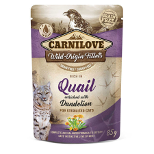 Carnilove Cat tasakos Fürj pitypanggal ivartalanított macskának – 85 g macskaeledel