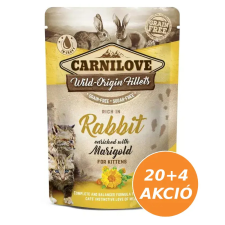 Carnilove Cat tasakos Kitten Rabbit with Marigold - Nyúl körömvirággal 24x85g macskaeledel