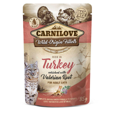 Carnilove Cat tasakos Turkey with Valerian – Pulyka macskagyökérrel mártásban – 12×85 g macskaeledel
