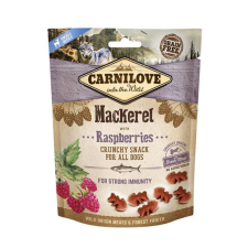 CarniLove Crunchy Snack Makréla-Málna 200gr jutalomfalat kutyáknak
